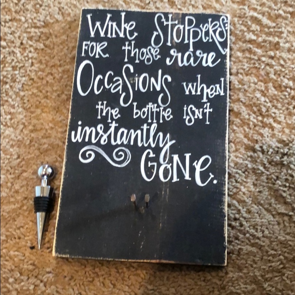 Handmade Wine Sign - Picture 2 of 3